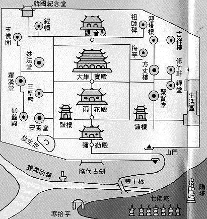 天台山国清寺の伽藍（広済寺ホームページ）